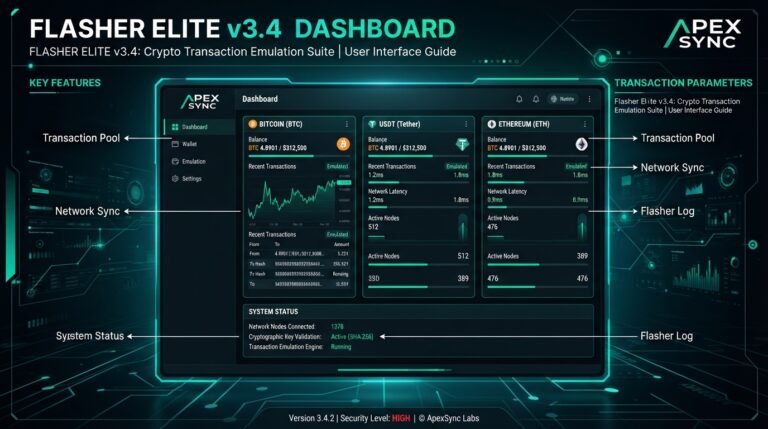 crypto flasher tool and multi-cryptocurrency software interface